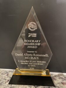 South Texas Health System Clinics Honorary Membership Award Presented to Daniel Alberto Romanelli, M.D. FAAOS